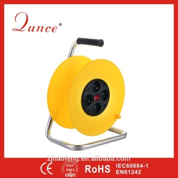 25m 4outlets Franch socket Plastic Cord Reel QC3330