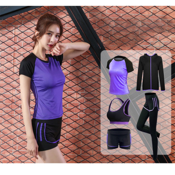 Abbigliamento da yoga da donna 5 pezzi Set completo Abbigliamento sportivo sportivo