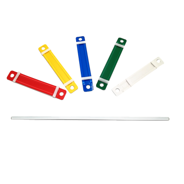 Colorful 80mm PVC Plastic Prong Binding Paper File Clips