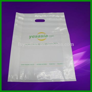 hot plastic die cut bag	NO.210	plastic fold over die cut bag