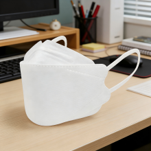 White Fish Shape Face Mask