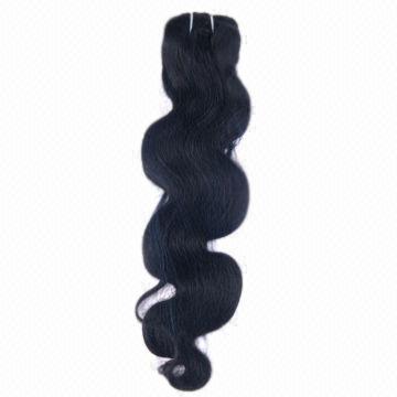 Brazilian Virgin Human Hair/8-piece Clips on Body Wave Hair Extension, 5A Hair Grade, Soft and Curly