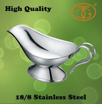 18/8 Stainless Steel Gravy Boat / Gravy bowl / Wire Handle