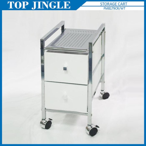 2-Tier Narrow drawer trolley storage cart