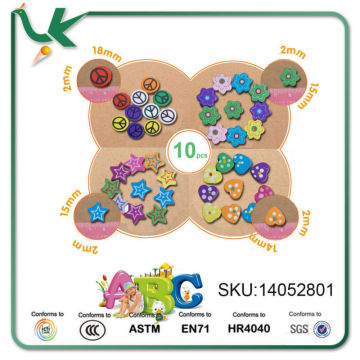 Beech Wooden Craft Cartoon Amblyopia Training String of Beads Children's Handcraft Beads