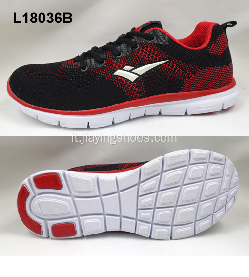 Scarpe da ginnastica sportive da donna in stile flyknit