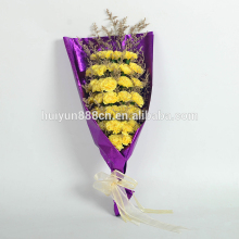 Factory Direct Mother's Day Gift Artificial Fleece Carnation Bouquet Flower