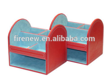 Faux Leather PU Desk Organizer
