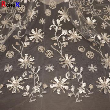 Brand New Velvet Sequin Lace Fabric