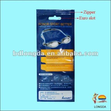 large plastic bag zipper with euro slot