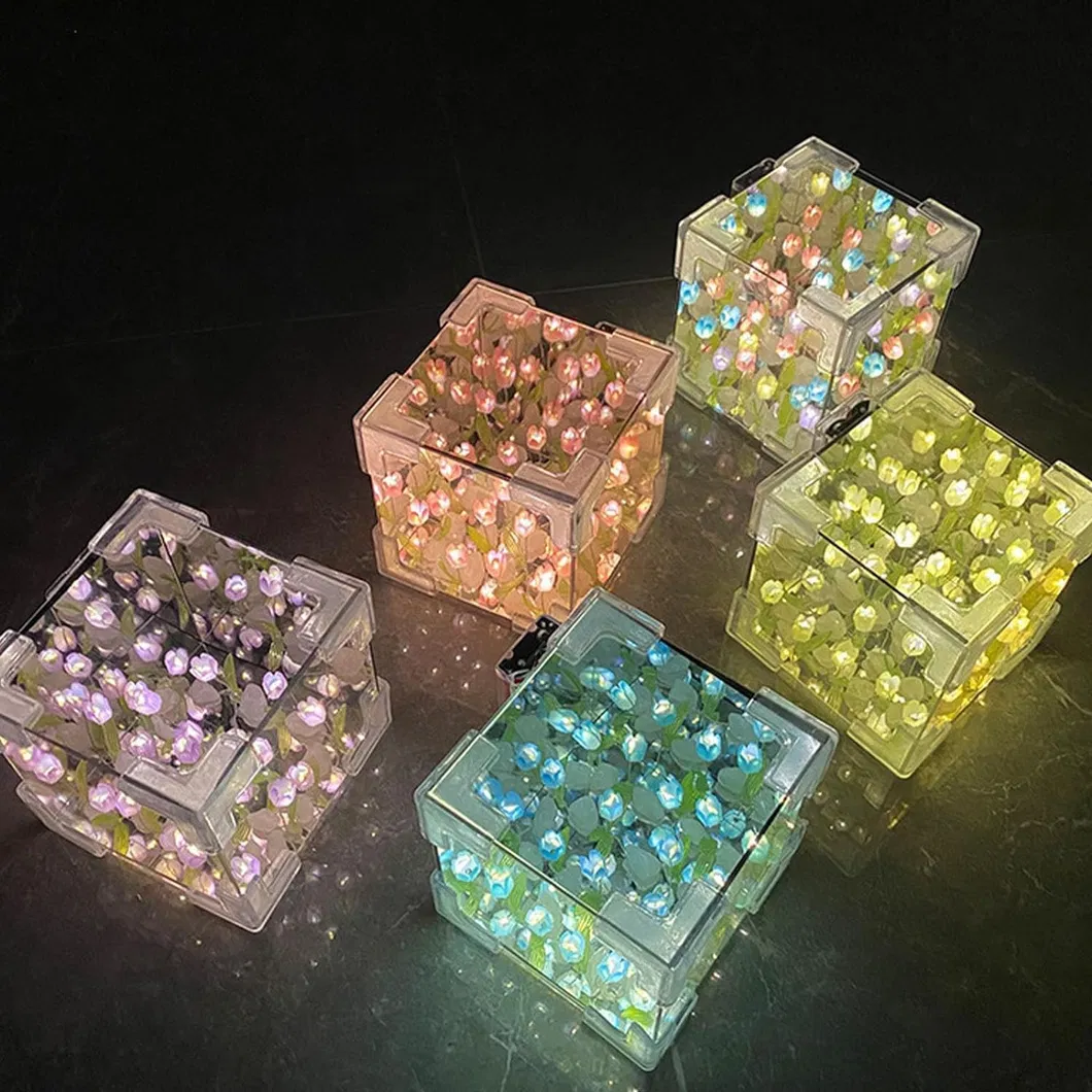 Creative DIY Tulip Night Light for Bedroom Decor Lamp