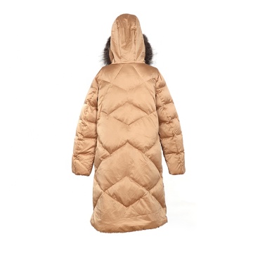 Good quality factory directly Winter warm jackets Long warm jackets Down jackets hat with hair