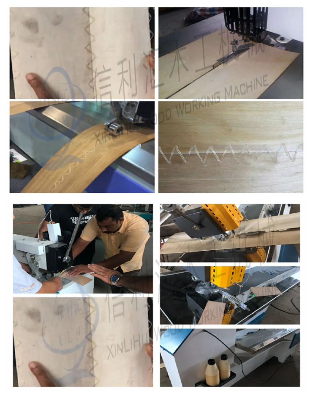 Mh1112 China Wholesale Veneer/One Board Stitching Wood-Working Machinery/Hyaulic Veneer Jointing Machine Computerize Lockstitch Auto Foot Lifter Sewing Machine