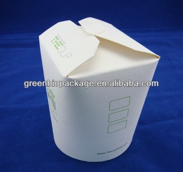 biodegradable PLA coated food paper box