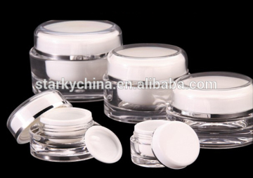 Hot Selling White Color Skin Care acrylic nail containers