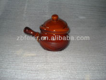 mini ceramic soup crock with handle