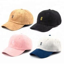 Custom OEM Suede Dad Caps with Embroidered Logo