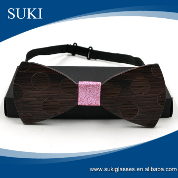 Fashionable party wooden bow tie ,bow tie packaging box