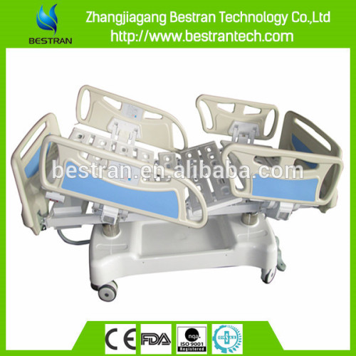 China BT-AE001 CE/ISO 5 functions electric hospital patient bed, ICU bed, back foldable hospital bed manufacturer