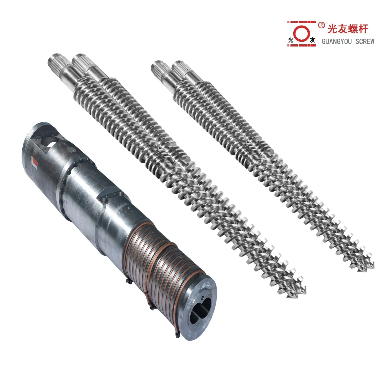 উচ্চ মানের কনিক্যাল টুইন স্ক্রু এক্সট্রুডার খুচরা যন্ত্রাংশ এবং সিলিন্ডার