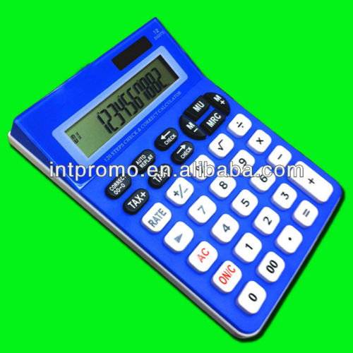 12 digits daul power desktop tax calculator with 120 steps correct & check function