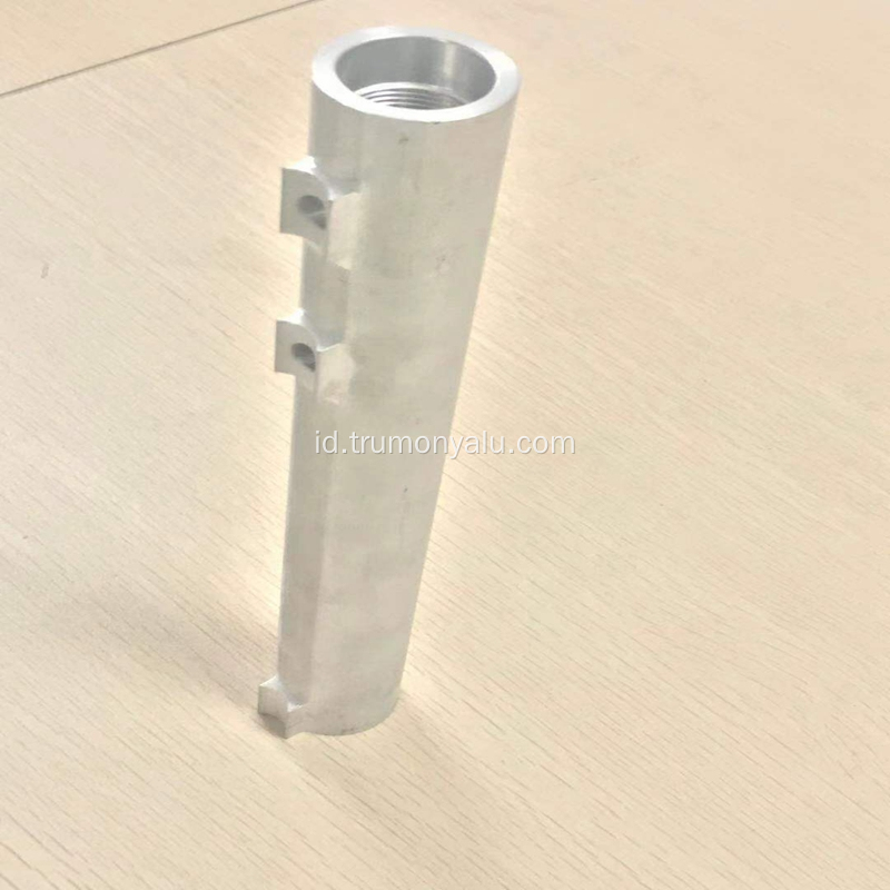 Anodize 6063 pipa tabung aluminium beralur