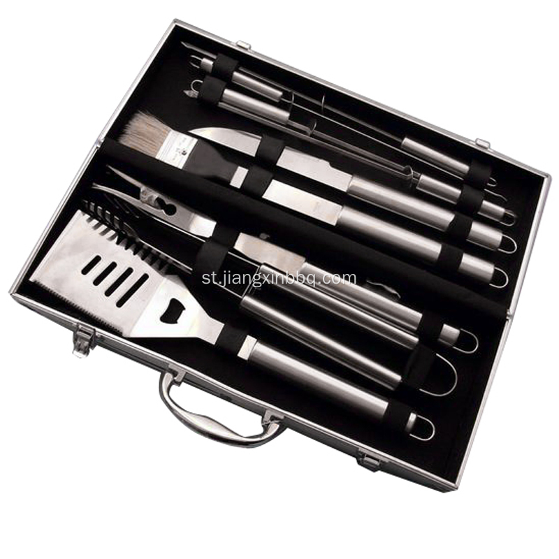 6 PCS BBQ Tools Ka Aluminium Case