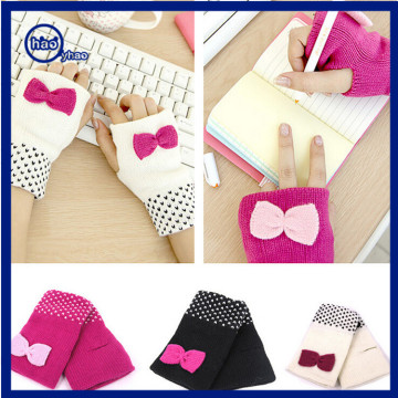 Yhao Quality Winter Butterfly Women Fingerless Mitten