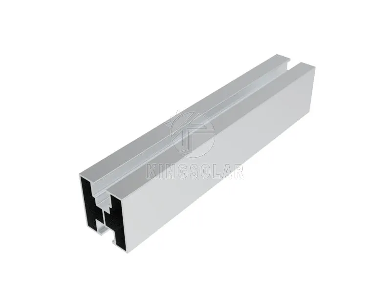 Black and Silver Rail Aluminum for Solar Panel Mounting System