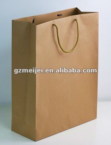 brown kraft clothing paper bag