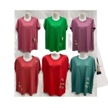 2 Dollar Model ZJY016 Wholesale Plus Size Women's Loose Fit Blouses & Tops