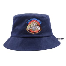 custom cotton mens designer bucket hats with string