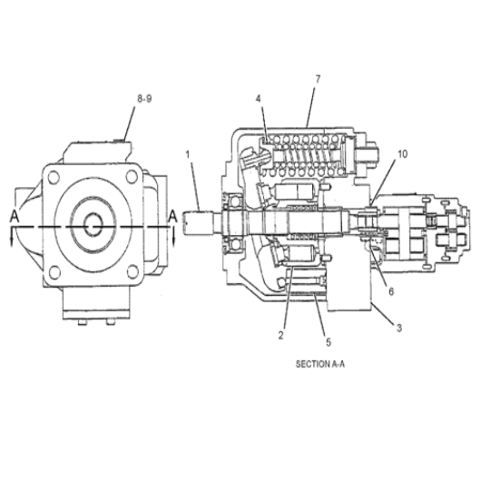 Dump truck parts HD325-6 water pump 6212-61-1210