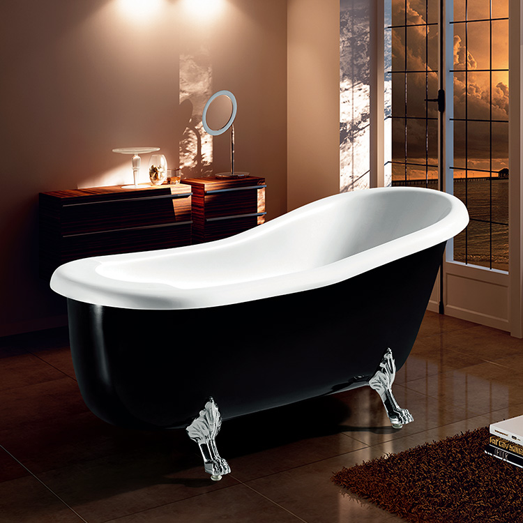 High Quality Adult Used Soaking Freestanding Acrylic Claw Foot Bathtub