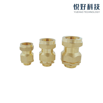 Brass Gas Valve and Pipe Clamp Components