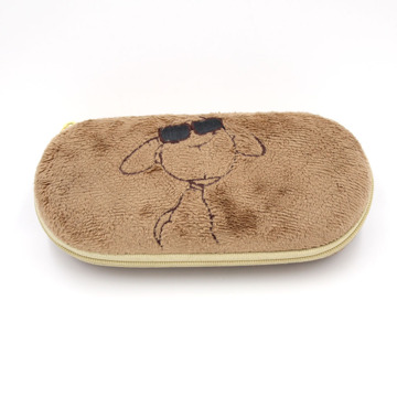 New fashional plush eyeglass case with logo