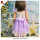 Hot sale lavender embroidered full lining toddler dress