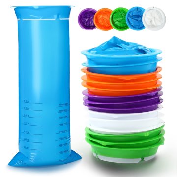 Portable Travel Air Sickness Bag – 1000ML Blue Disposal Vomit Bag for Motion Sickness and Emergency Use