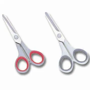 Stainless Steel Safety Scissors with Soft Grip Handle, Durable Sharp Blades