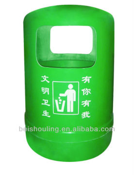 FRP round outdoor dustbin for sale