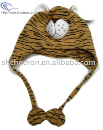 Plush Tiger Hat, Animal Hat, Party Hat