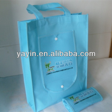 Custom non woven folding bag/folding shopping bag/ folding tote bag