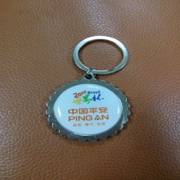 Promotional Bottle Cap Shaped Opener Keyrings