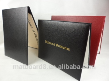 leather certificate holder