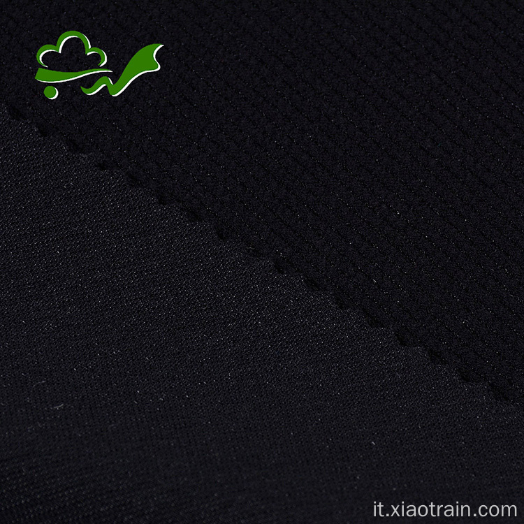 Twill di tessuto in crepe lavorato a maglia in poliestere spandex per indumento