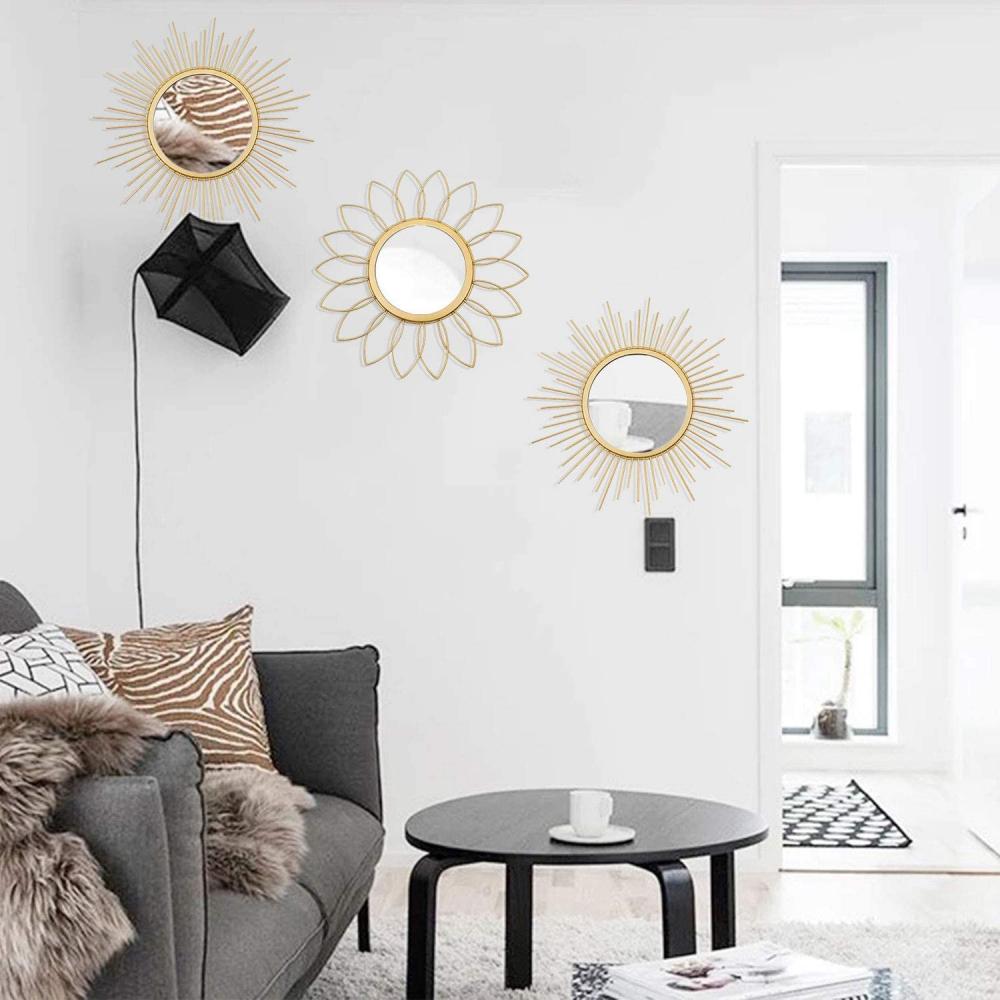 Metall Sunburst Wall Mirrors