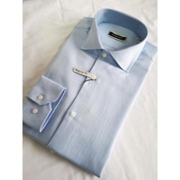 Men Casual Y/D Poplin Italy Collar Sleeve Shirt