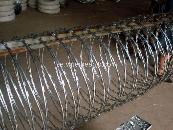 Hot-dip galvaniserad Concertina Razor Wire