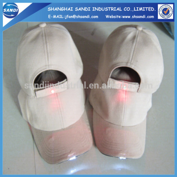 wholesale high quality cotton led flash cap for gift