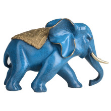 Wholesale Chinese animal statue carving antique small brass elephant sculpture